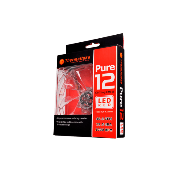 Ventilador Thermaltake Pure 12 Led Red 120 Mm - Image 3