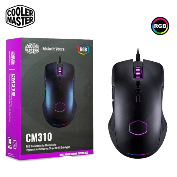Mouse Cool Master Gm310 Óptico Rgb Negro 10.000 Dpi - Image 3