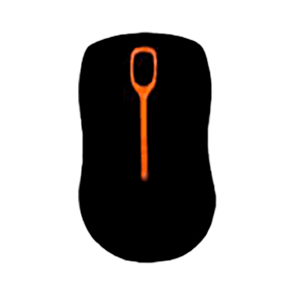 Mouse Omega 27Pa43Bo Negro/Naranja Cableado Usb 3.200 Dpi