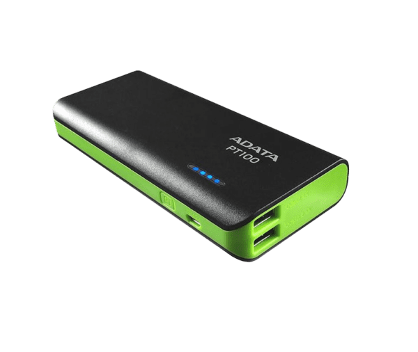 Power Bank Adata Pt100 2Xusb 10.000 Mah 5V Negro/Verde - Image 2
