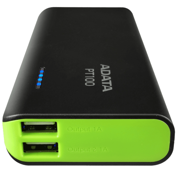 Power Bank Adata Pt100 2Xusb 10.000 Mah 5V Negro/Verde - Image 4