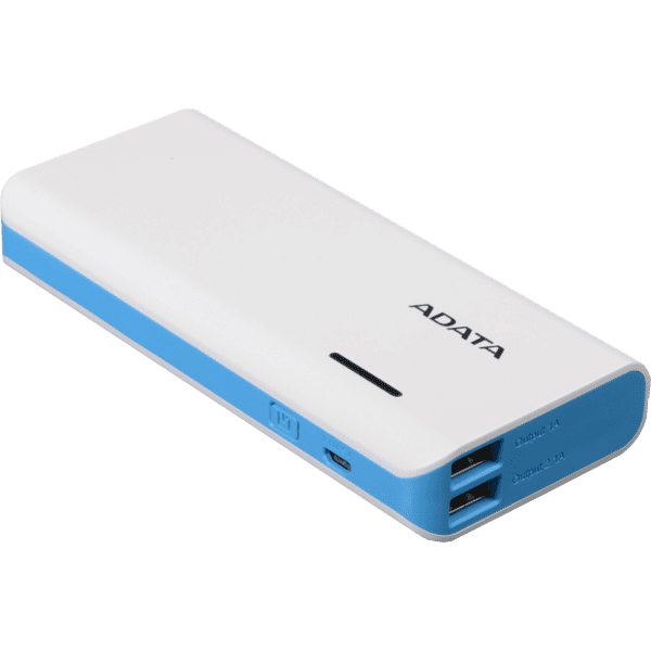Power Bank Adata Pt100 2Xusb 10.000 Mah 5V Blanco/Azul - Image 2
