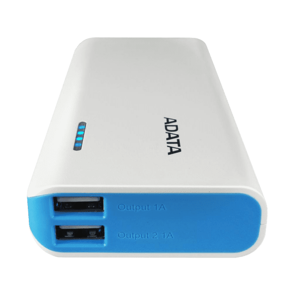 Power Bank Adata Pt100 2Xusb 10.000 Mah 5V Blanco/Azul - Image 4