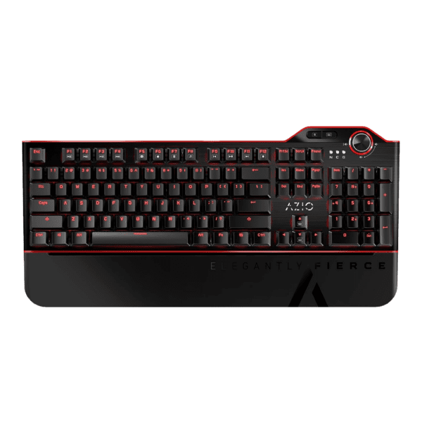 Teclado Azio Mgk-L80-02 Mecánico Led Roja  Switch Azul