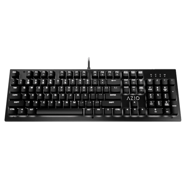 Teclado Azio Mk-Hue-Bk  Negro Mecánico Led Blanca  Switch Outemu Marron - Image 2