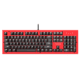 Teclado Azio Mk-Hue-Rd  Rojo Mecánico Led Blanca  Switch Outemu Marron