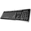 Teclado Azio Mk-Retro-01 Mecánico Diseño Retro Negro Switch Azul