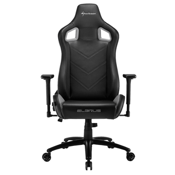 Silla Sharkoon Elbrus 2 De Acero Y Cuero Sintetico, Negro/Gris - Image 2