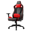 Silla Sharkoon Elbrus 2 De Acero Y Cuero Sintetico, Negro/Rojo