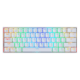 Teclado Redragon K530W Draconic Rgb  Blanco Mecánico Switch Marrón
