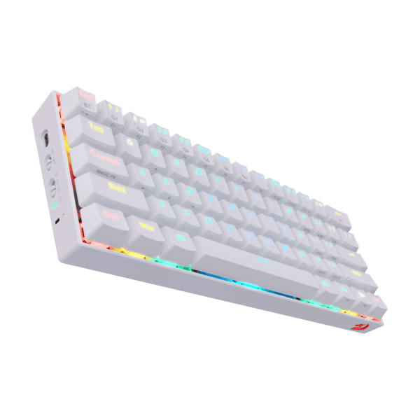 Teclado Redragon K530W Draconic Rgb  Blanco Mecánico Switch Marrón - Image 3