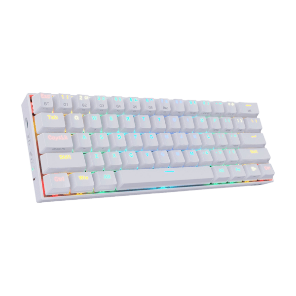 Teclado Redragon K530W Draconic Rgb  Blanco Mecánico Switch Marrón - Image 4