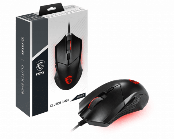 Mouse Msi  Clutch Gm08  Led Rojo 4.200 Dpi - Image 4