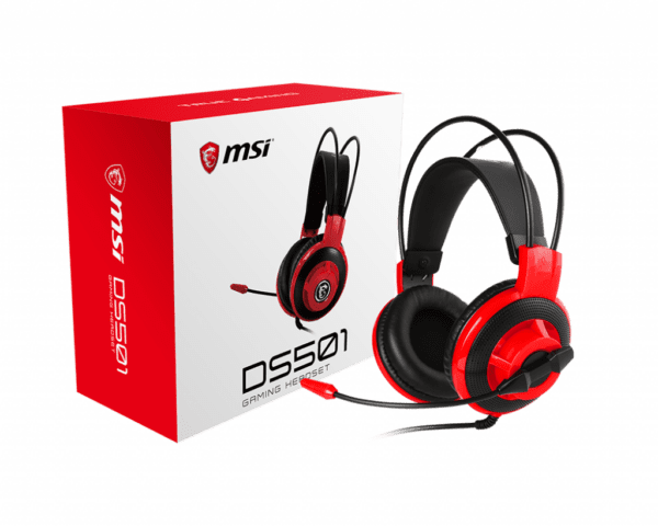 Audifono Msi Ds501 Gaming Negro/Rojo - Image 2