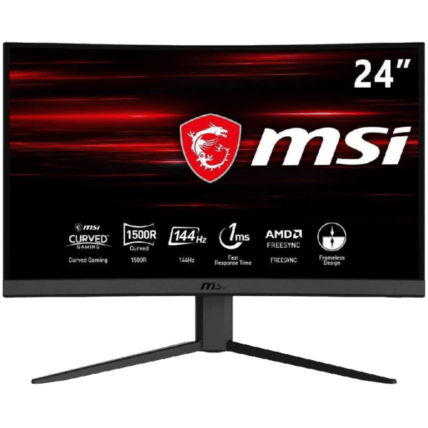 Monitor Msi Optix G24C4 Va Fhd Curvo 23.6" 1Ms 144Hz Amd Freesync - Image 2