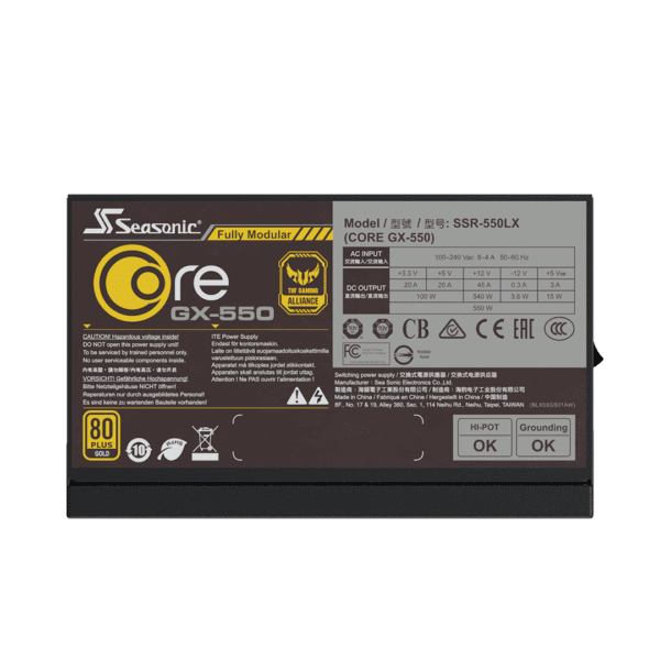 Fuente De Poder Seasonic Core Gx-650 650W 80 Plus Gold - Image 2