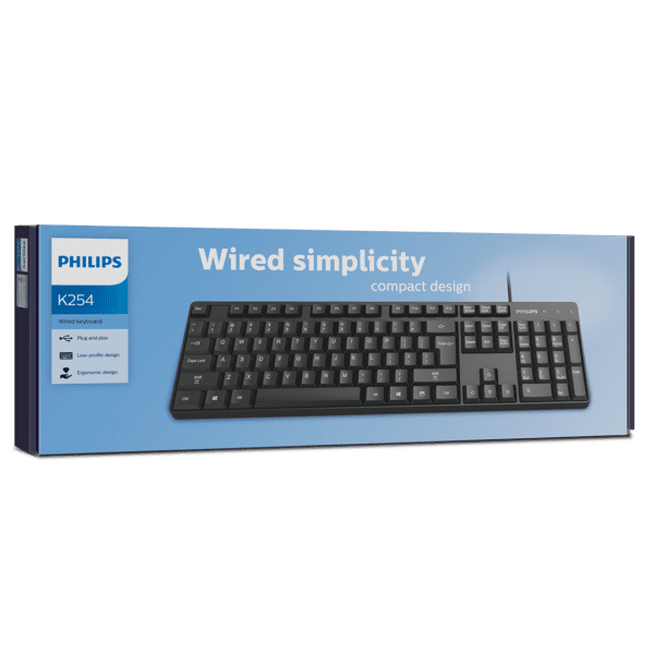 Teclado Philips  K254 Membrana Usb Español - Image 5