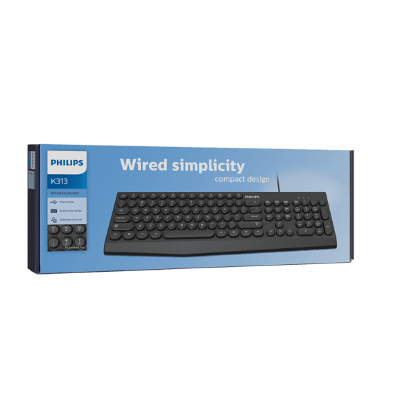 Teclado Philips K313 Membrana Usb Español - Image 4