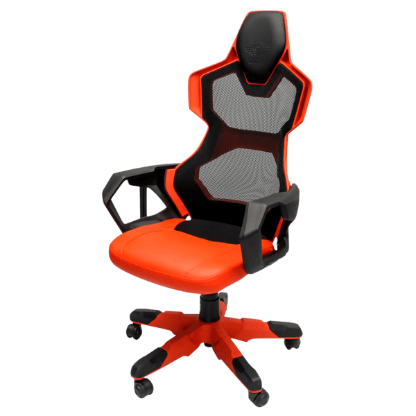 Silla E-Blue  Fiber Plastic & Mesh Gaming Roja - Image 4
