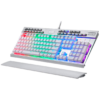 Teclado Redragon K550W Yama Blanco Mecánico Español Usb Switch Púrpura