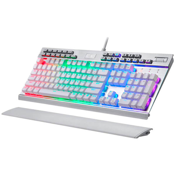 Teclado Redragon K550W Yama Blanco Mecánico Español Usb Switch Púrpura
