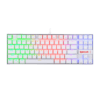 Teclado Redragon K552W Kumara Rgb Blanco Mecánico Español Switch Rojo