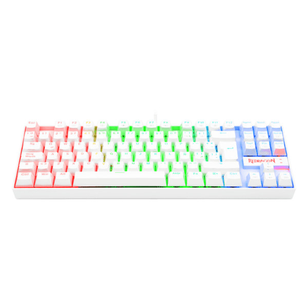 Teclado Redragon K552W Kumara Rgb Blanco Mecánico Español Switch Rojo - Image 4