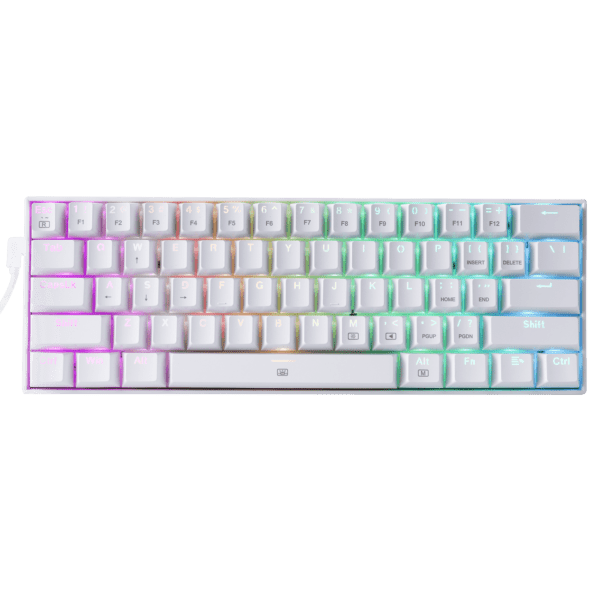 Teclado Redragon K630W Dragonborn Blanco Rgb Mecánico Switch Marrón - Image 2