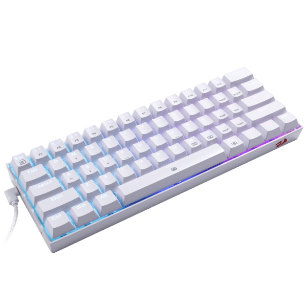 Teclado Redragon K630W Dragonborn Blanco Rgb Mecánico Switch Marrón - Image 3