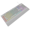Teclado Redragon K512W Shiva Rgb Blanco Membrana  Usb Español