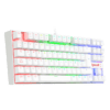 Teclado Redragon K552W Kumara Blanco Mecánico Arcoiris Español Switch Rojo - Image 3