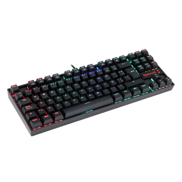 Teclado Redragon K552 Kumara Mecánico Rgb Negro Español Switch Azul - Image 2