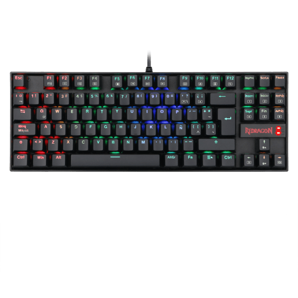 Teclado Redragon K552 Kumara Mecánico Rgb Negro Español Switch Azul - Image 3