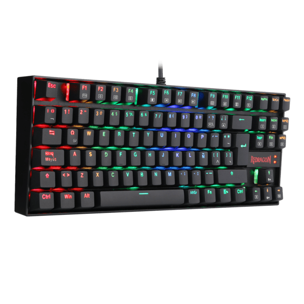 Teclado Redragon K552 Kumara Mecánico Rgb Negro Español Switch Rojo - Image 2