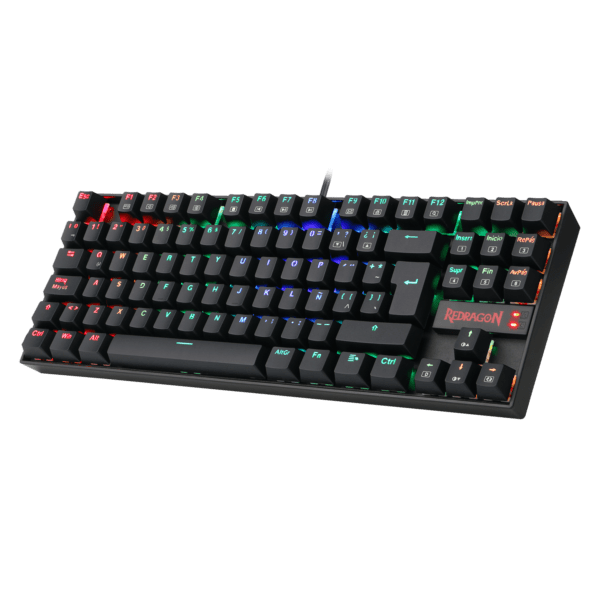 Teclado Redragon K552 Kumara Mecánico Rgb Negro Español Switch Rojo - Image 3