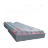 Teclado Redragon K552W Kumara Blanco Mecánico Rgb Ingles Switch Azul