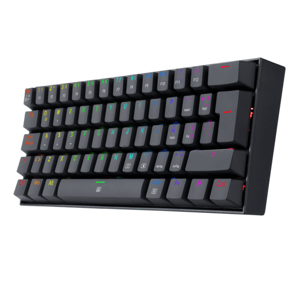 Teclado Redragon K630 Dragonborn Negro Mecánico Led Roja  Switch Café - Image 2