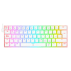 Teclado Redragon K630W Dragonborn Blanco Mecánico Led Roja  Switch Café