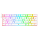 Teclado Redragon K630W Dragonborn Blanco Mecánico Led Roja  Switch Café