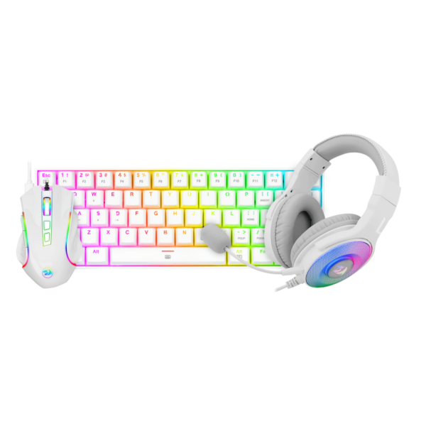 Combo Redragon S129W 3 En 1 Blanco - Image 3