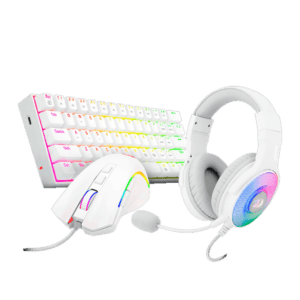 Combo Redragon S129W 3 En 1 Blanco