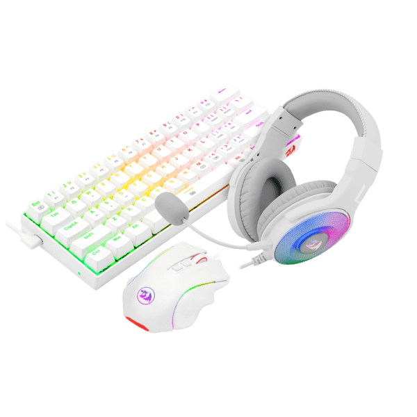 Combo Redragon S129W 3 En 1 Blanco - Image 2