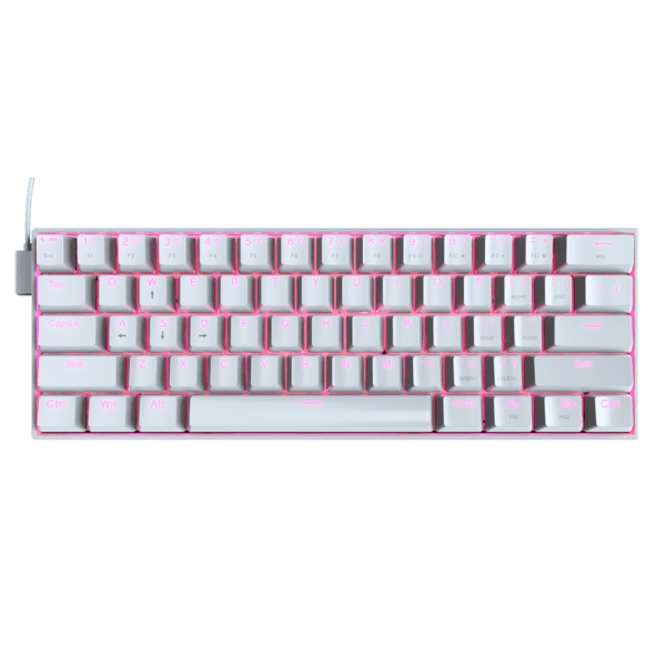 Teclado Redragon K630W Dragonborn Rgb Blanco Mecánico Switch Rojo