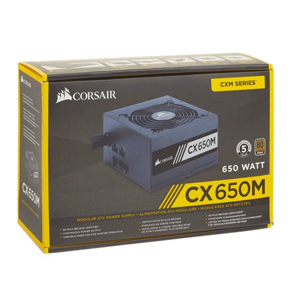 Fuente De Poder Corsair Cx650M 650W 80 Plus Bronze