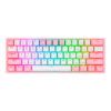 Teclado Redragon K616 Fizz Pro Rgb Blanco/Rosa Mecánico  Inalámbrico Ingles  Switch Rojo