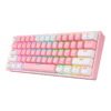 Teclado Redragon K616 Fizz Pro Rgb  Rosa/Blanco Mecánico Inalámbrico Ingles Switch Rojo - Image 3