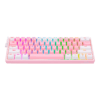Teclado Redragon K616 Fizz Pro Rgb  Rosa/Blanco Mecánico Inalámbrico Ingles Switch Rojo - Image 4