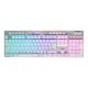 Teclado Redragon  Horus K619W Rgb Blanco Mecánico Usb Español Switch Rojo