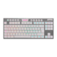 Teclado Redragon Horus K621W  Rgb Tkl Blanco Mecánico Inalámbrico Español  Switch Rojo