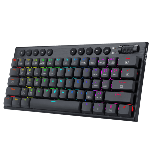 Teclado Redragon Horus Mini K632 Mecánico Inalámbrico Ingles Switch Rojo - Image 4